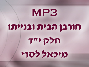 י''ז בתמוז;עצם החורבן;חכמתם של בני ירושלים- חלק א`;חכמתם של בני ירושלים-חלק ב`;תהליך תשובת האדם;מלאכת ההיפוך;מלאכת ההיפוך בתוך הבית;מלאכת ההיפוך דוגמאות;מתוך החושך מגלים את האור;תורה ומלכות;השלכות החורבן בימינו;החורבן של האותיות;קללה וברכה;לראות ואח''כ לדבר